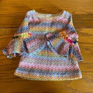 18 months Queen Christine Baby Girl Top Flared Sleeves